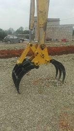 Het hydraulische Roterende Hout grijpt de Graver van de het Schrootgehechtheid van Graafwerktuiggrab bucket for CX235 CX240 vast