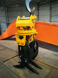 Het hydraulische Roterende Hout grijpt de Graver van de het Schrootgehechtheid van Graafwerktuiggrab bucket for CX235 CX240 vast