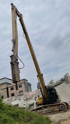 Hoge sterkte versterkte sloopboom en arm 25 ton graafmachine CAT325 voor het ontmantelen van hoge gebouwen en het breken van beton