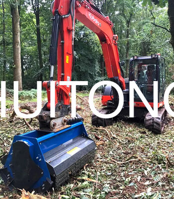EXCAVATOR Flailmaaier voor PC200/CAT320 1.8m voor Standaard Maaien/Ruwe Maaiomstandigheden/Zachte Grond/Complex Terrein/Boomgaard- en Wijngaardbodembeheer