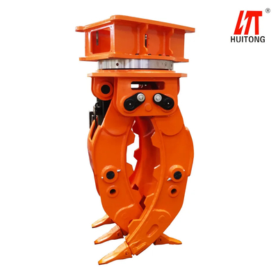 Q355B materiële Hydraulische het Houtgreep van Graafwerktuigrotating grapple log