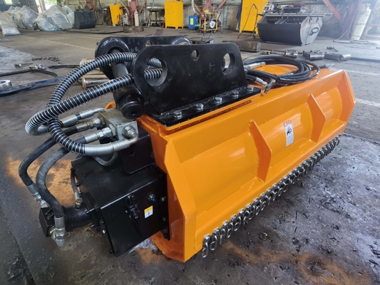 Oranje zware vlokkenmaaier met mechanische krachtbron - snijden 600mm-2000mm ISO9001/CE gecertificeerd
