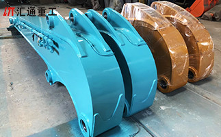 Gepersonaliseerde graafmachine met steenboomarm voor het breken en verplaatsen van harde klei