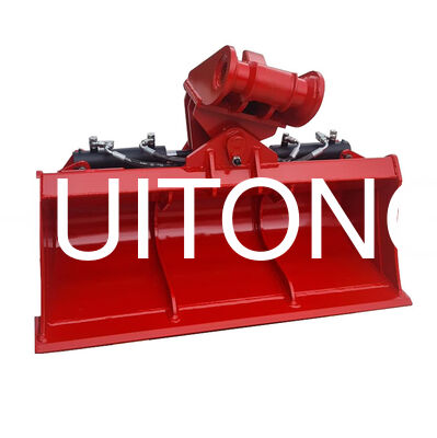 Graafmachine Hydraulische kantelbak 1,2 m3 capaciteit Breed kantelbare slootbak bevestiging voor 25-30 ton graafmachine PC260 CAT329 DX300 R305 SY305 XE260 Constructiegravers