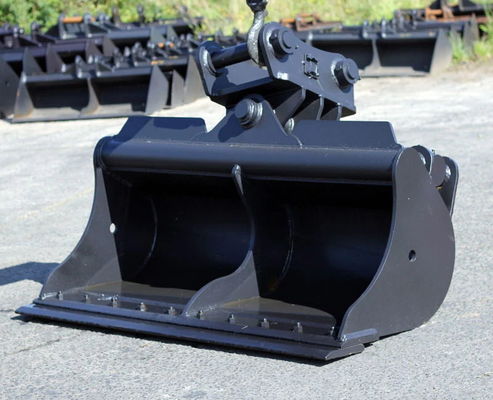Hydraulische kantelbak 6-10T Graafmachine 0,3m3 SK60 EX60 voor grachtenschoonmaak en grondniveling