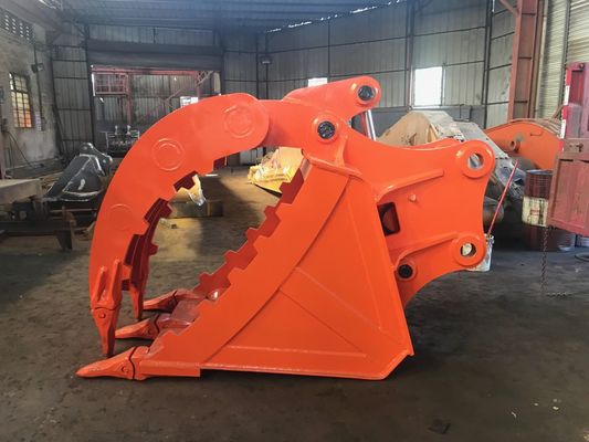 Excavator Thumb Bucket Q355 NM400 12 Ton Excavator CAT12 PC120 for Log Stone Construction Waste Handling