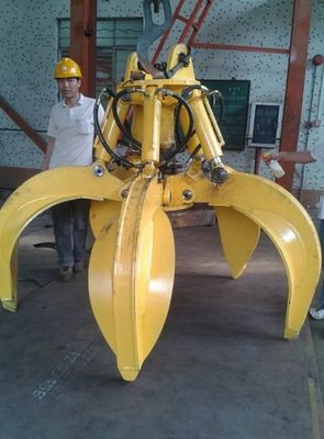 Op maat gemaakte Huitong Graafmachine Oranje Schil Grijp voor 17-26 Ton Graafmachines Machine Type Graafmachine Aanhangtools CE-certificaat