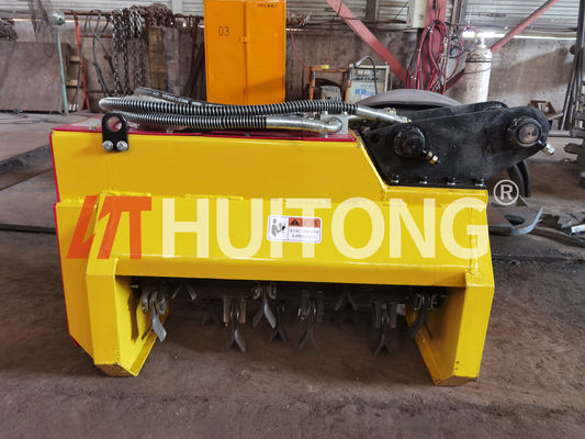 Gecertificeerde Q355B graafmachine Flail Mower 2000mm snijmachine in oranje/zwart
