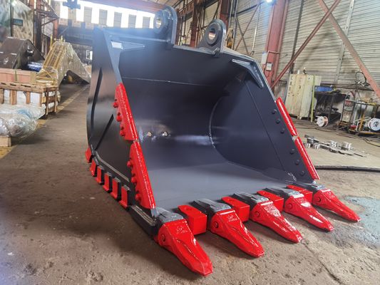 Huitong Rotsbak voor 10 Ton Graafmachines, Mijnbouw/Groeve/Dubbellaags Pantser met Vervangbare Beitel Tanden CE Certificaat, OEM Beschikbaar
