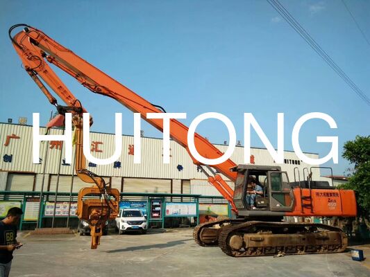 Heavy Duty Versterkt Piling Boom Fit 30-38Ton Graafmachine CAT330 PC350 SH300 SH330 voor Foundation Piling Solar Post & Construction Pile Works