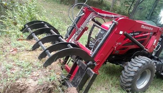 Huitong graafmachine Rake bevestiging voor het opruimen van land, 3 ton mini-graver, wortelgreep