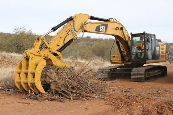 Huitong graafmachine Rake bevestiging voor het opruimen van land, 3 ton mini-graver, wortelgreep