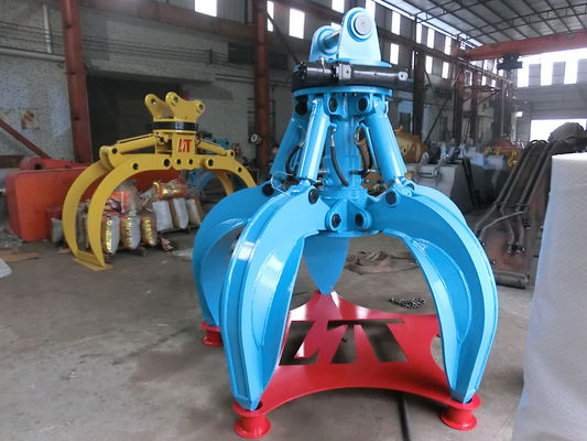 Customized Excavator Orange Peel Grab for 5-9 Ton Excavators PC50 CX75 R60 Wear Resistant Hydraulic Orange Peel Grab