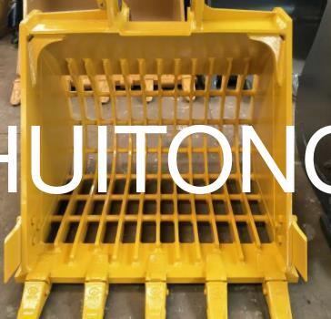 Custom Excavator Skeleton Bucket 6-10ton Excavator 0.4m³ PC60 PC100 CAT70 for Digger Rock Screening Work