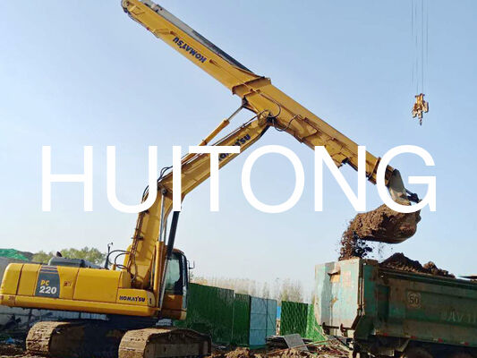 Excavator Drie-stappen telescopische boom voor PC350/CAT335 20m voor sloop/verticale ontmanteling van hoge gebouwen