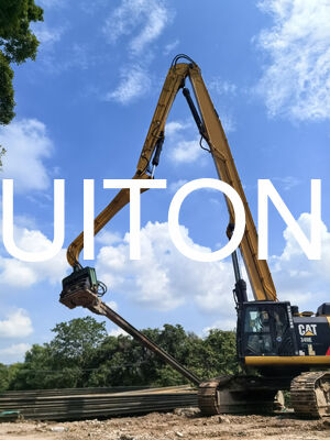 EXCAVATOR Piling Boom voor PC200/CAT320 11,5m voor Bescherming van Rivierdijken/Behandeling van Zachte Grond voor Spoorwegen & Snelwegen