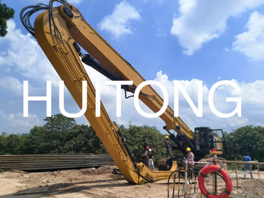 EXCAVATOR Piling Boom voor PC200/CAT320 11,5m voor Bescherming van Rivierdijken/Behandeling van Zachte Grond voor Spoorwegen & Snelwegen