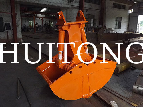 Fabriekslevering Graafmachine Hydraulische Klembak HUITONG Hoge Kwaliteit Q355B Materiaal 3-5Ton 0.4m voor Materiaal Herhandling/Fundering Uitgraven/Scheepsruim Laden & Lossen