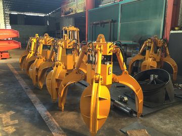 Oranje schil greep met aangepast ontwerp voor graafmachines