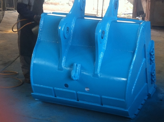 Sterkte Gele/Zwarte graafmachine Rock Bucket Q355 NM400 Hardox400 280-4300kg Op maat