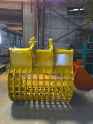 2.2M3 graafmachine zeef emmer voor 45 ton graafmachine tranche reiniging skelet emmer fabriek directe verkoop bijlage
