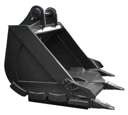 220-1150 kg Sterkte Zwarte / Gele Buikten voor graafmachines met een capaciteit van 0,25-1,4 CBM