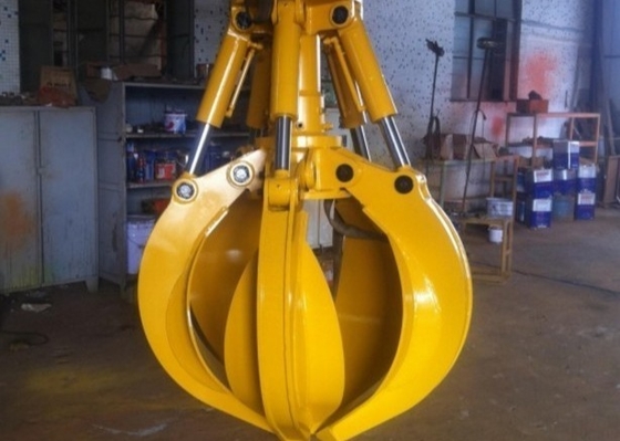 HUITONG Graafmachine Aanhangsel Hydraulische Oranje Schil Grijp 5-60 Ton Hydraulische Schroot Grijp te koop