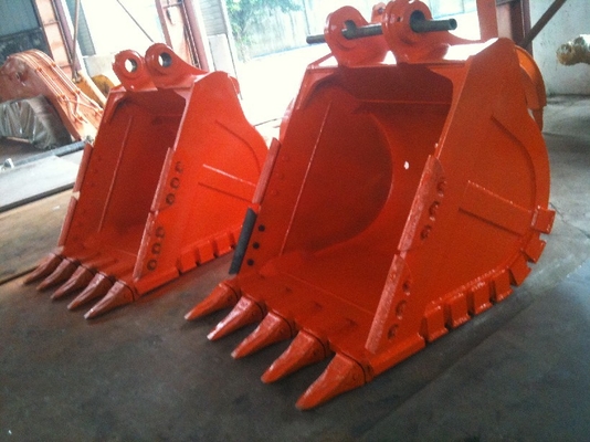 Duurzaamheid Heavy Duty Excavator Bucket Q355B NM400 Wolframtanden 800-1200mm
