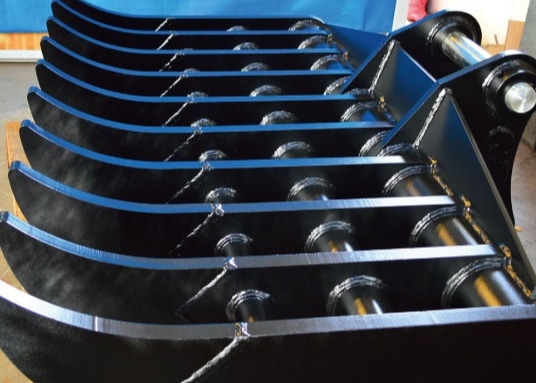 Zware graafmachine met een standaardvorm