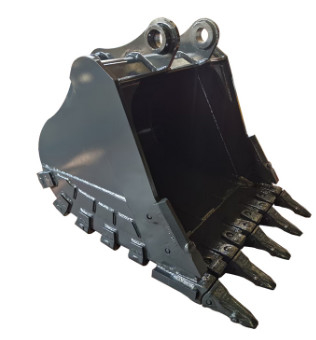 Nieuwe 700-1000 kg graafmachine rots emmer in geel / zwart Q355/NM400/Hardox450