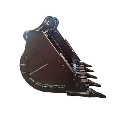 Nieuwe 700-1000 kg graafmachine rots emmer in geel / zwart Q355/NM400/Hardox450