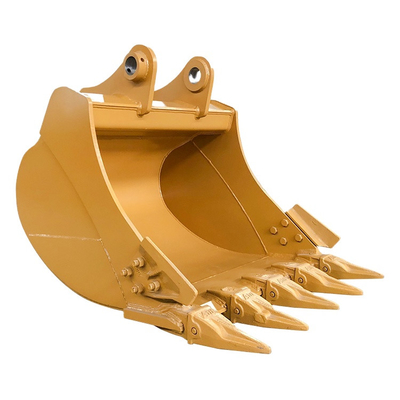 220 kg-1150 kg Zwart-geel graafmachine Bucket voor algemeen gebruik met capaciteit en gewicht