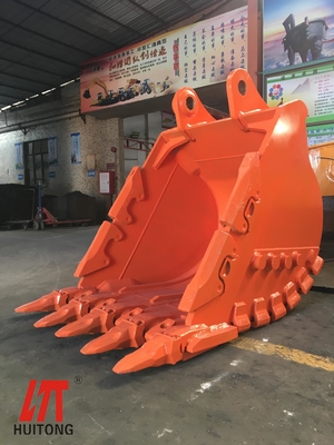 Duurzaamheid Heavy Duty Excavator Bucket Q355B NM400 Wolframtanden 800-1200mm
