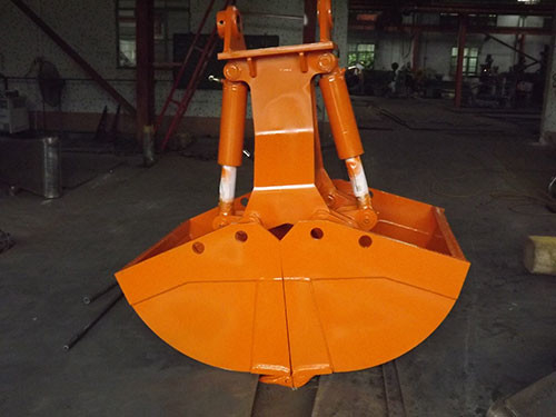 Q235 Graafwerktuig Clamshell Bucket Mini Big Up Close Rotating of niet - Roterend