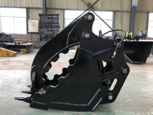 OEM 30Ton aangepaste grote capaciteit graafmachine duim emmer voor CAT330 Grijp bevestiging Q355B / NM400 / HARDOX 450