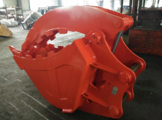 OEM 30Ton aangepaste grote capaciteit graafmachine duim emmer voor CAT330 Grijp bevestiging Q355B / NM400 / HARDOX 450
