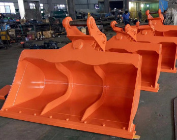 Op maat gemaakt graafmachine kantel emmer bouwmachine onderdelen schoonmaak kantel emmer voor 5 6 20 ton graafmachine