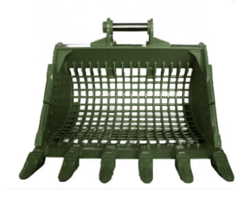 2.1M3 Excavator Sieve Bucket Voor 45Ton Excavator Tranche Cleaning Skeleton Bucket Hoogwaardige bevestiging