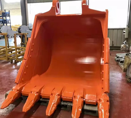 Kracht Q355 Graafmachine Rock Bucket Hardox400 Geel/Zwart Aanbevolen Gewicht Nieuw ontwerp