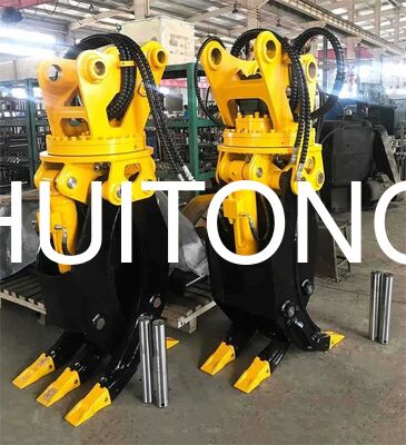 Hydraulische Q355B stalen graafmachine grijper houten boomstamgrijper 18-24 ton graafmachine SK220 PC210 voor houtgrijpen laden transporteren