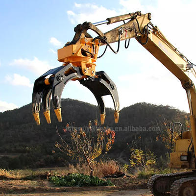 36 ton graafmachine 360 roterende hydraulische type loggrepple aangepast controle houtgrepple product