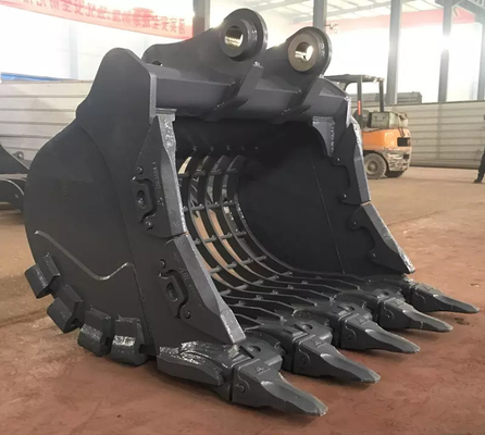Grote capaciteit graafmachine zeef emmer op maat 45 ton graafmachine skelet reiniging emmer Factory directe verkoop