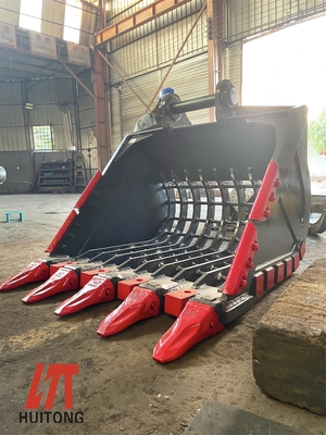 Heavy Duty Excavator Skeleton Bucket Q355B Hardox450 Capacity 0.2-2.8 Cubic Meter