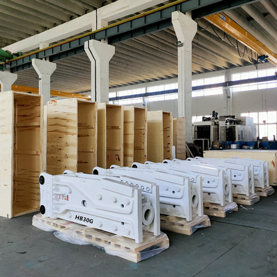 100% hydraulische hamer voor graafmachines met functie om rotsen/beton te breken