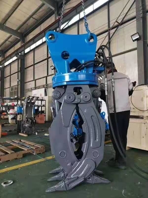 Graafmachine Hydraulische Oranje Peel Bucket 5Ton Graafmachine Op maat van hoge kwaliteit Oranje Grijp met Facoty Direct Sale Prijs