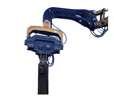 15Ton graafmachine Hydraulische stapelhamer met vicearm graafmachine bevestigingen Piling Driver voor bouwmachines bevestiging
