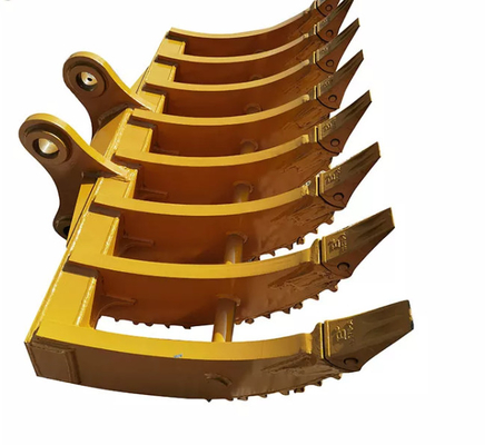 Het Materiaal van de de Sterktelegering van Q355B 60 Ton Excavator Brush Rake High