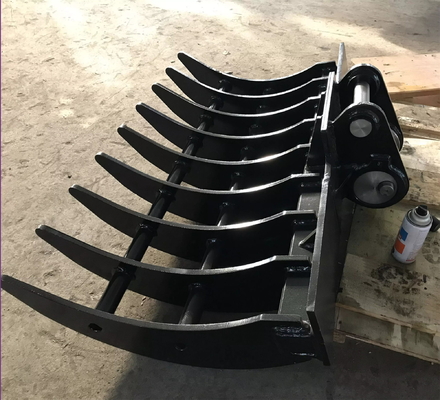 Het Materiaal van de de Sterktelegering van Q355B 60 Ton Excavator Brush Rake High