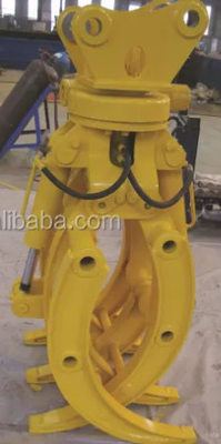 Q355B/NM400/HARDOX450 Graafmachine 360Roterende hydraulische houtgreep voor 9 ton CAT310 Hoog efficiënte houtgreep