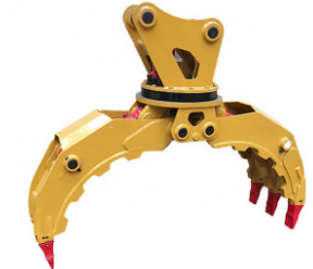 Q355B/NM400/HARDOX450 Graafmachine 360Roterende hydraulische houtgreep voor 9 ton CAT310 Hoog efficiënte houtgreep